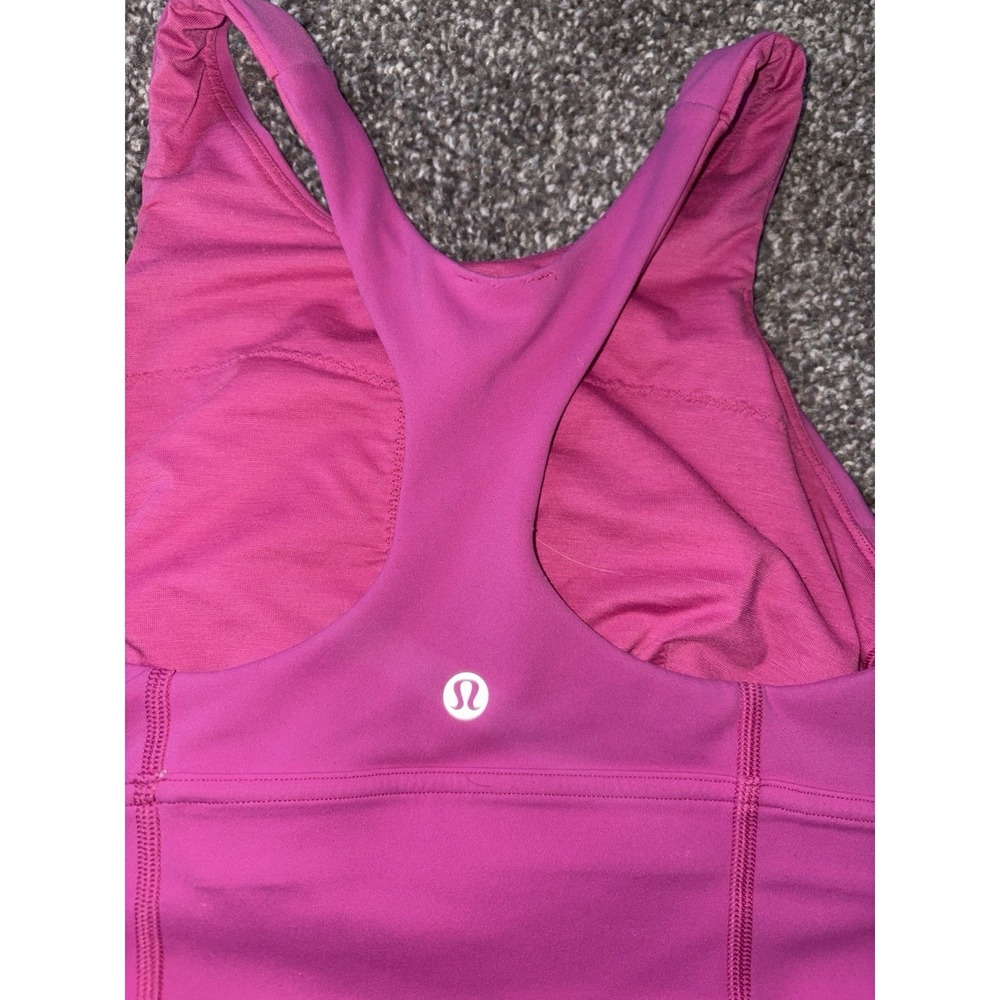 Lululemon Women's Sonic Pink Bra Size 6 - Picture 3 of 6